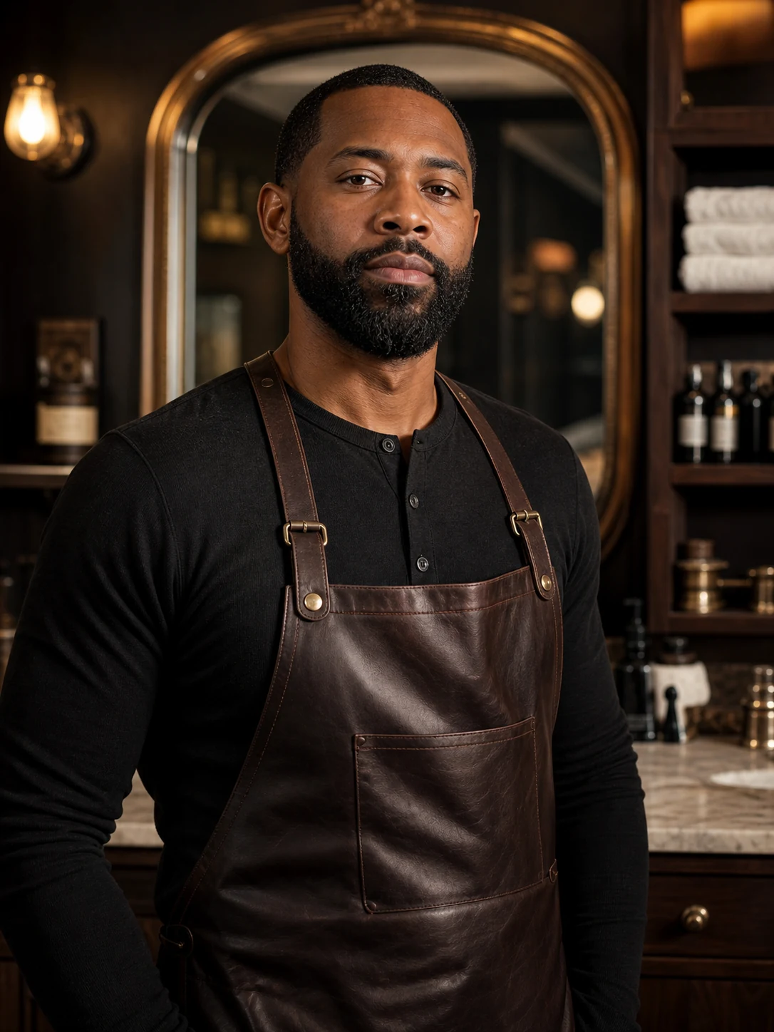 Elias Brooks, beard and shave specialist